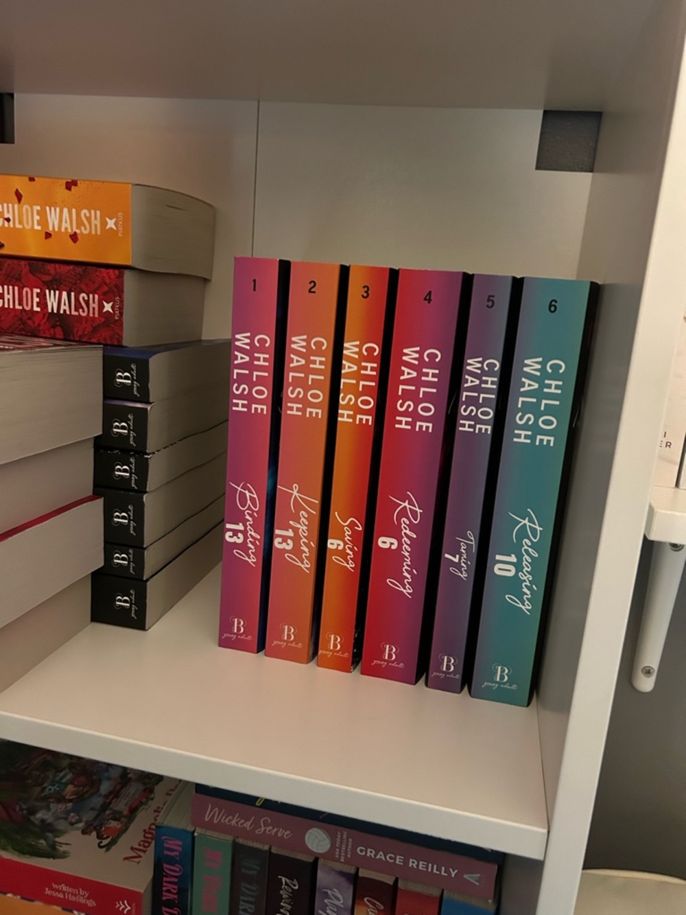 Boys of Tommen Rainbow Spine Books by Chloe Walsh